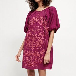 Free People Fiona Embroidered Mini Dress NWT